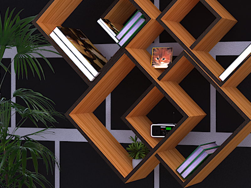 Hanging Cabinet for your boring wall Hanging bookshelf on wall